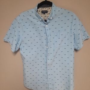 Bicycle print button down